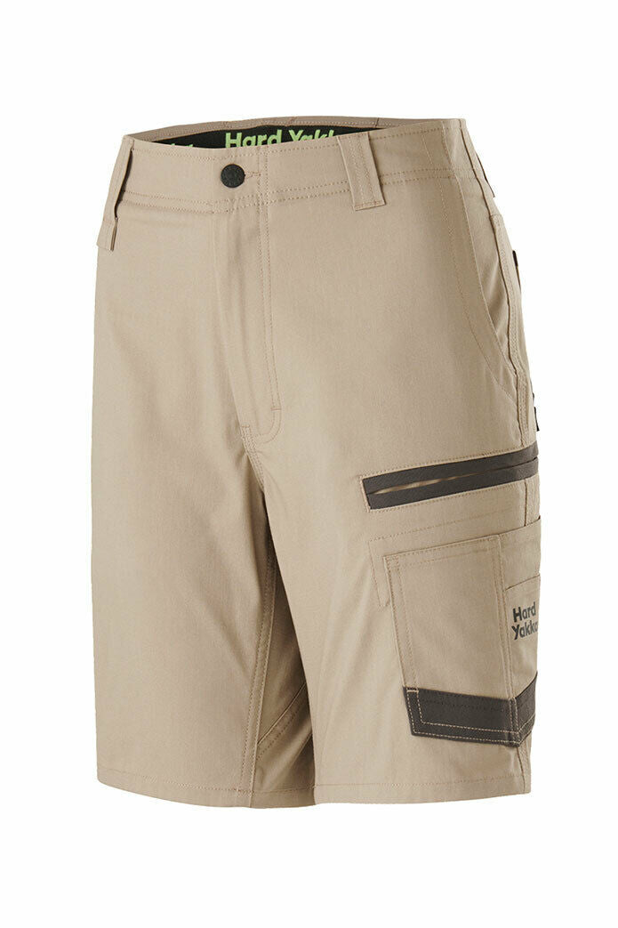 Hard Yakka Womens Raptor Mid Shorts Work Comfortable Cargo Tough Flexible Y08228-Collins Clothing Co