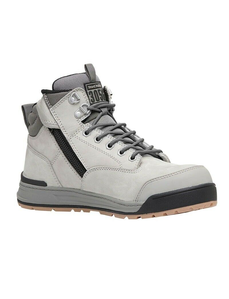 Hard Yakka Mens 3056 Lace Zip Boot Water Resistant Leather Work Safety Y60202-Collins Clothing Co