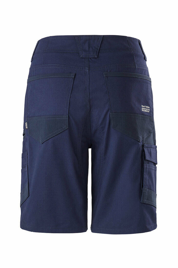 Hard Yakka Womens Raptor Mid Shorts Work Comfortable Cargo Tough Flexible Y08228-Collins Clothing Co