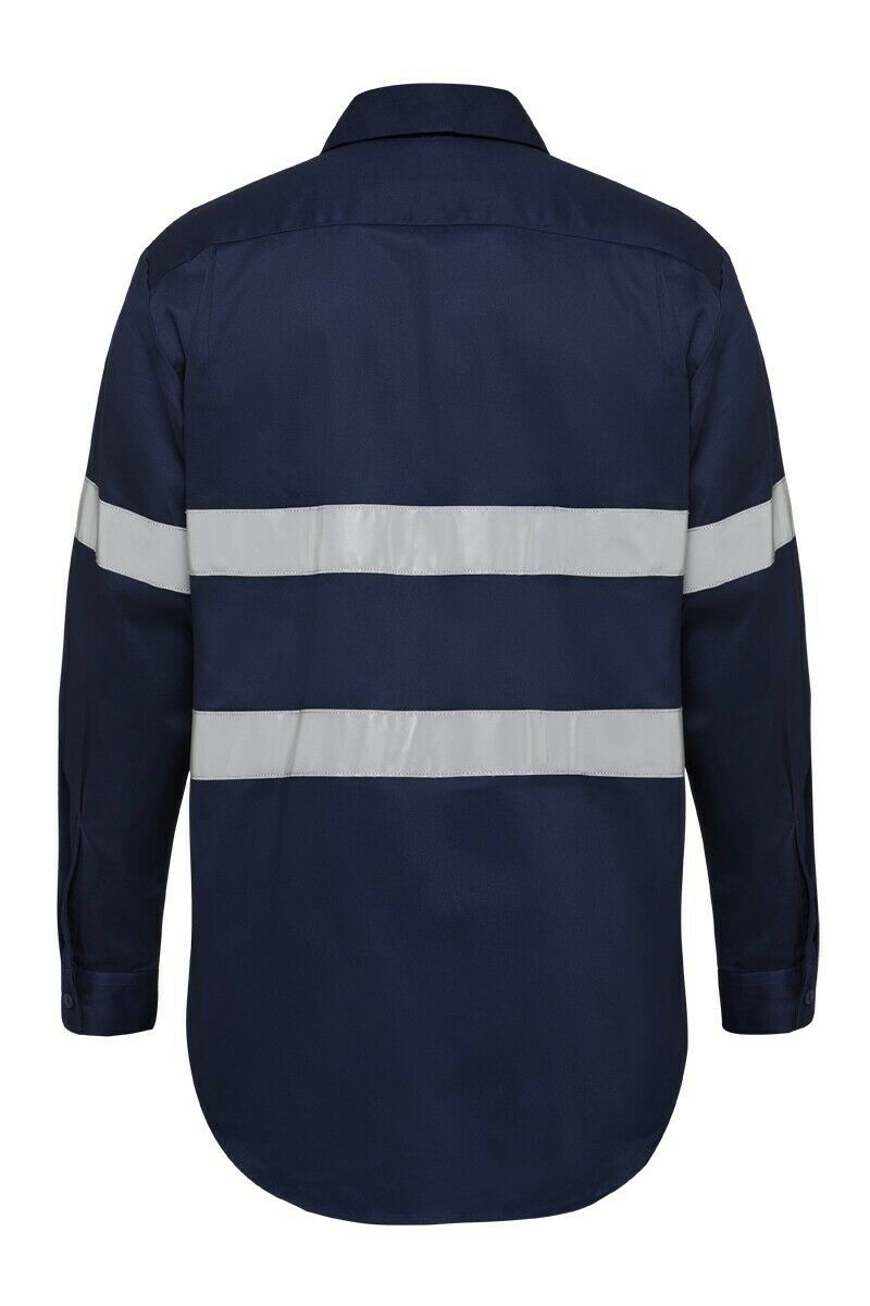 Hard Yakka Foundations Long Sleeve Taped Cotton Drill Work Shirt Y07227-Collins Clothing Co