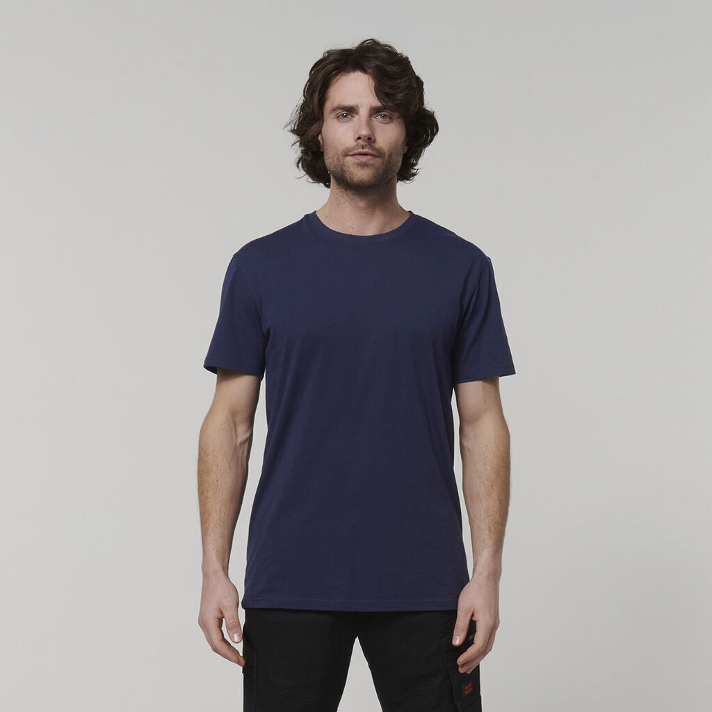 Hard Yakka Mens Cotton Breathable Crew Neck Short Sleeve Core Tee Y19251-Collins Clothing Co