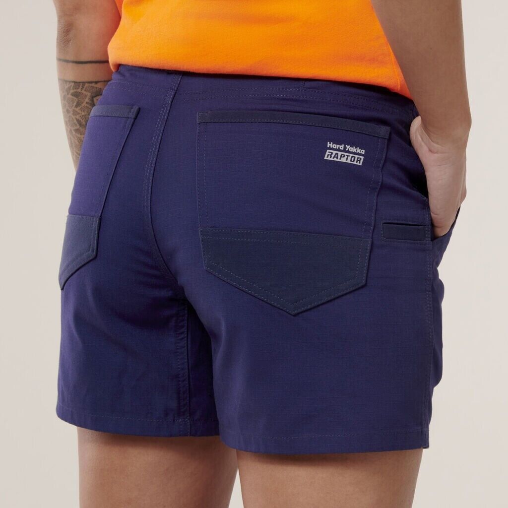 Hard Yakka 2 Pack Slim Fit Shorts Tough Work  Durable Raptor Short Y08497