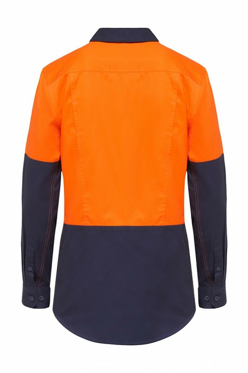 Hard Yakka Womens Koolgear Long Sleeve Work Shirt Cotton Lightweight Y08225-Collins Clothing Co
