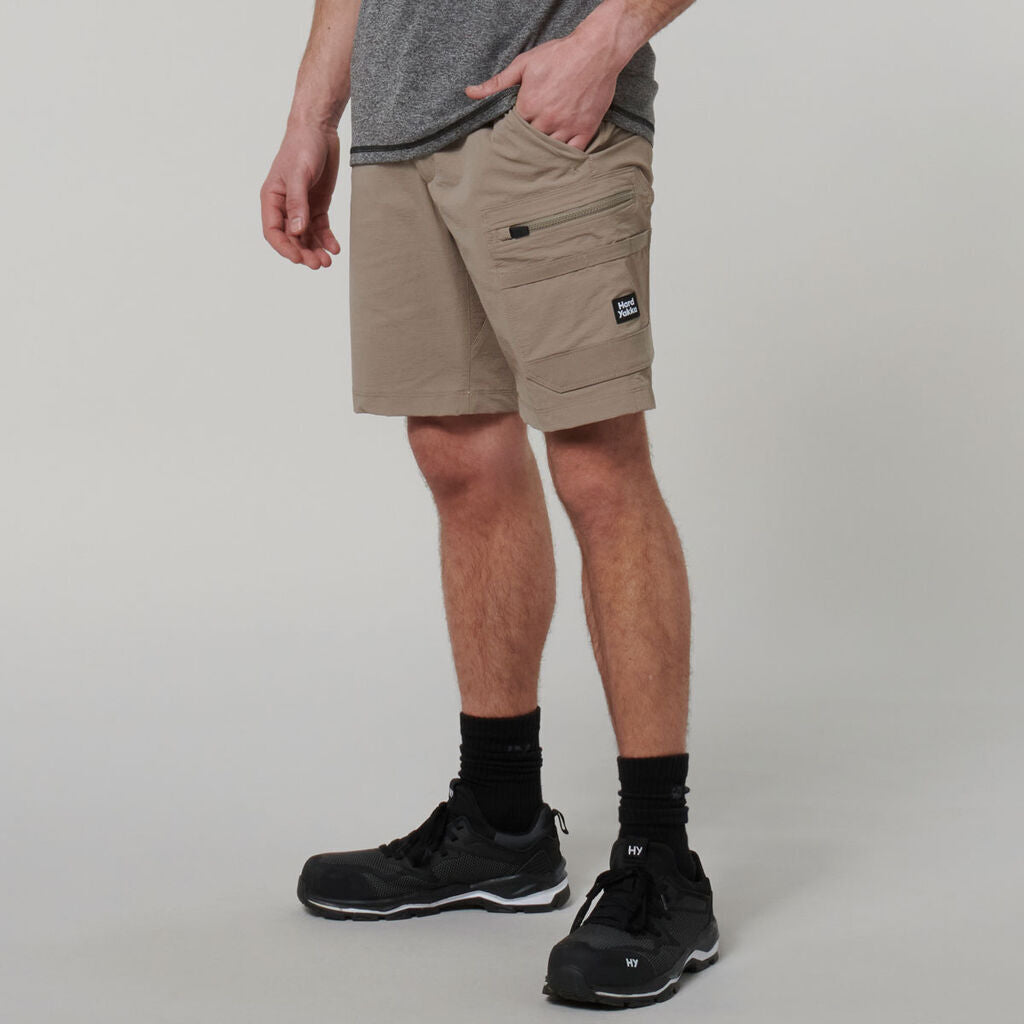 Hard Yakka Mens X Stretch Durable Workwear Lightweight Pockets Mid Short Y05167-Collins Clothing Co