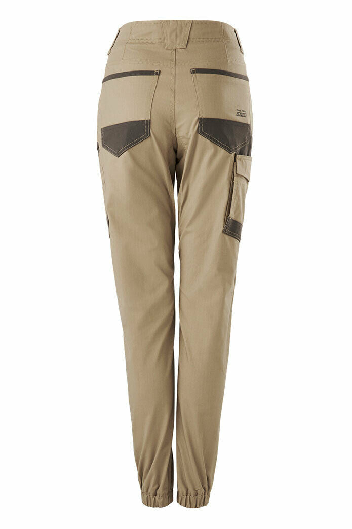 Hard Yakka Womens Raptor Cuff Long Pants Stretch Tough Work Safety Comfy Y08382-Collins Clothing Co