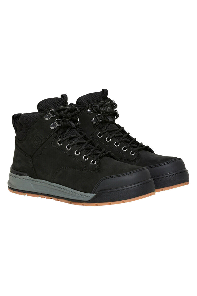 Hard Yakka 3056 Lace Zip Leather Work Safety Boots Memory Form Protect Y60201-Collins Clothing Co