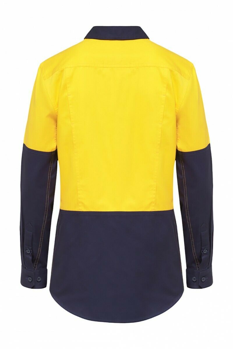 Hard Yakka Womens Koolgear Long Sleeve Work Shirt Cotton Lightweight Y08225-Collins Clothing Co