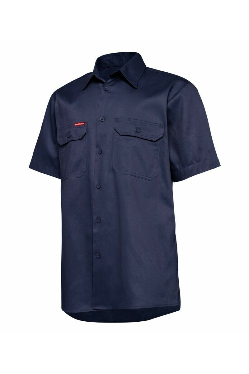 Mens Hard Yakka Core Light Weight Cool Drill Work Shirt Summer Tradie Y04625-Collins Clothing Co