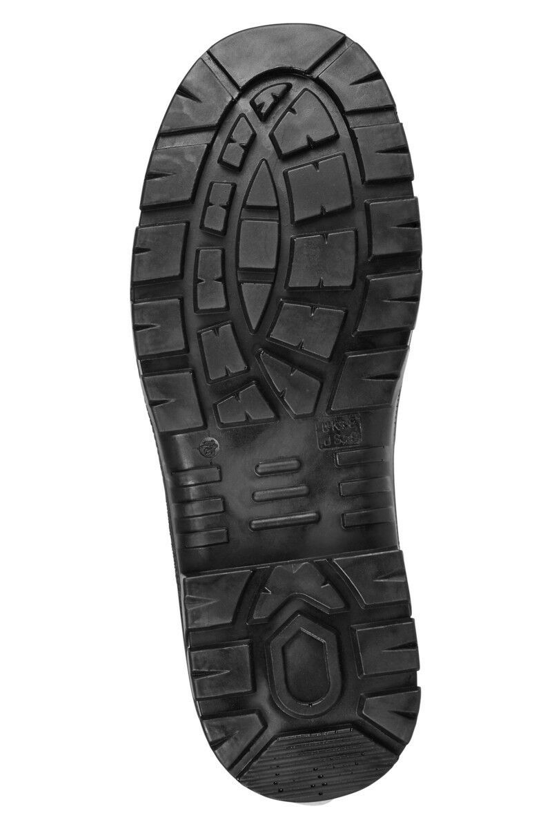 Hard Yakka Mens Grit Emboss Black Pull Up Boots Steel Cap Work Safety Y60088-Collins Clothing Co