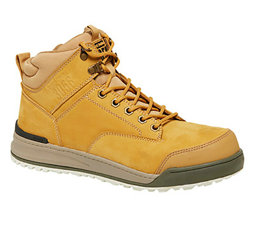 Hard Yakka 3056 Lace Zip Leather Work Safety Boots Memory Foam Protect Y60200-Collins Clothing Co