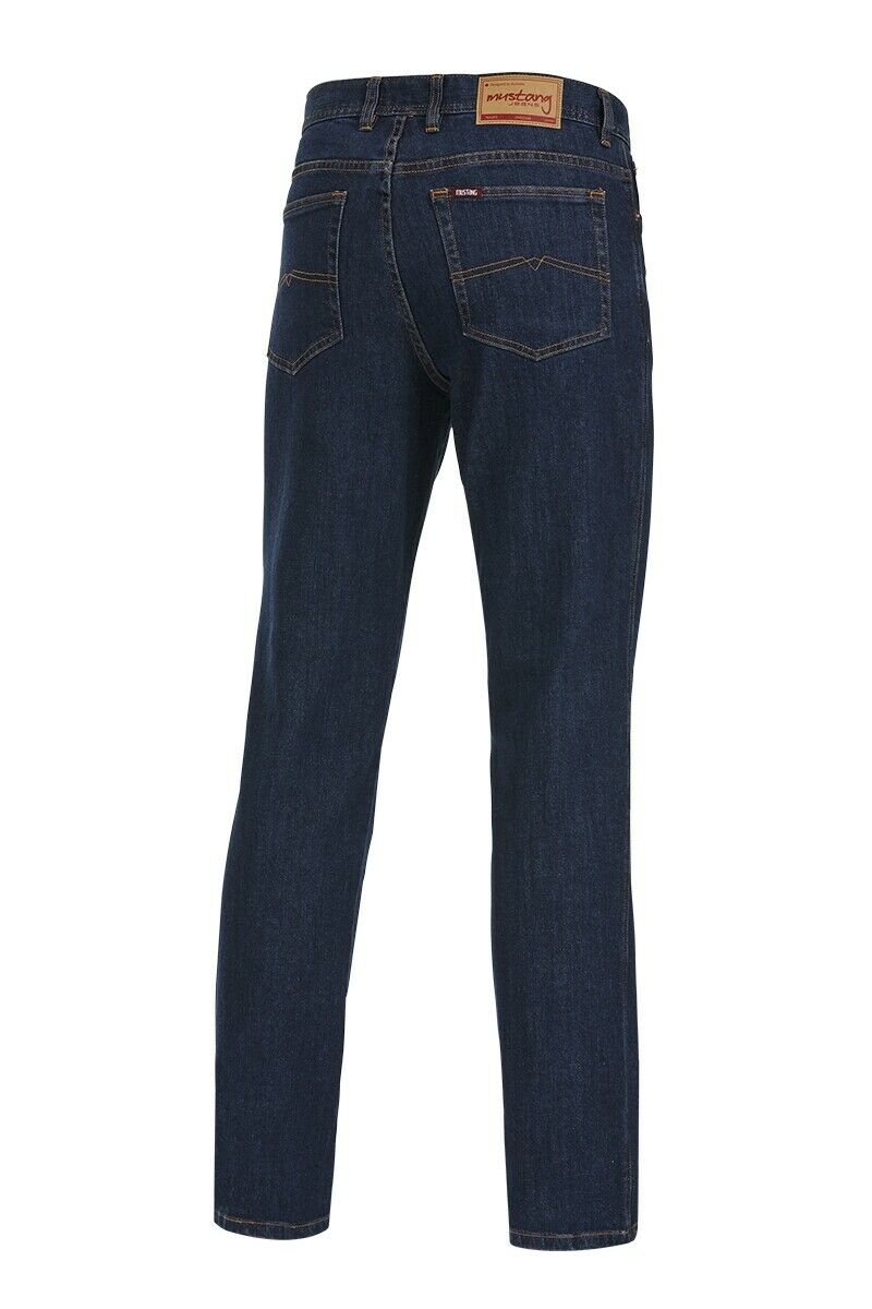 Hard Yakka Mens Mustang Stretch Jeans Denim Tough Regular Classic Fit Y43247-Collins Clothing Co