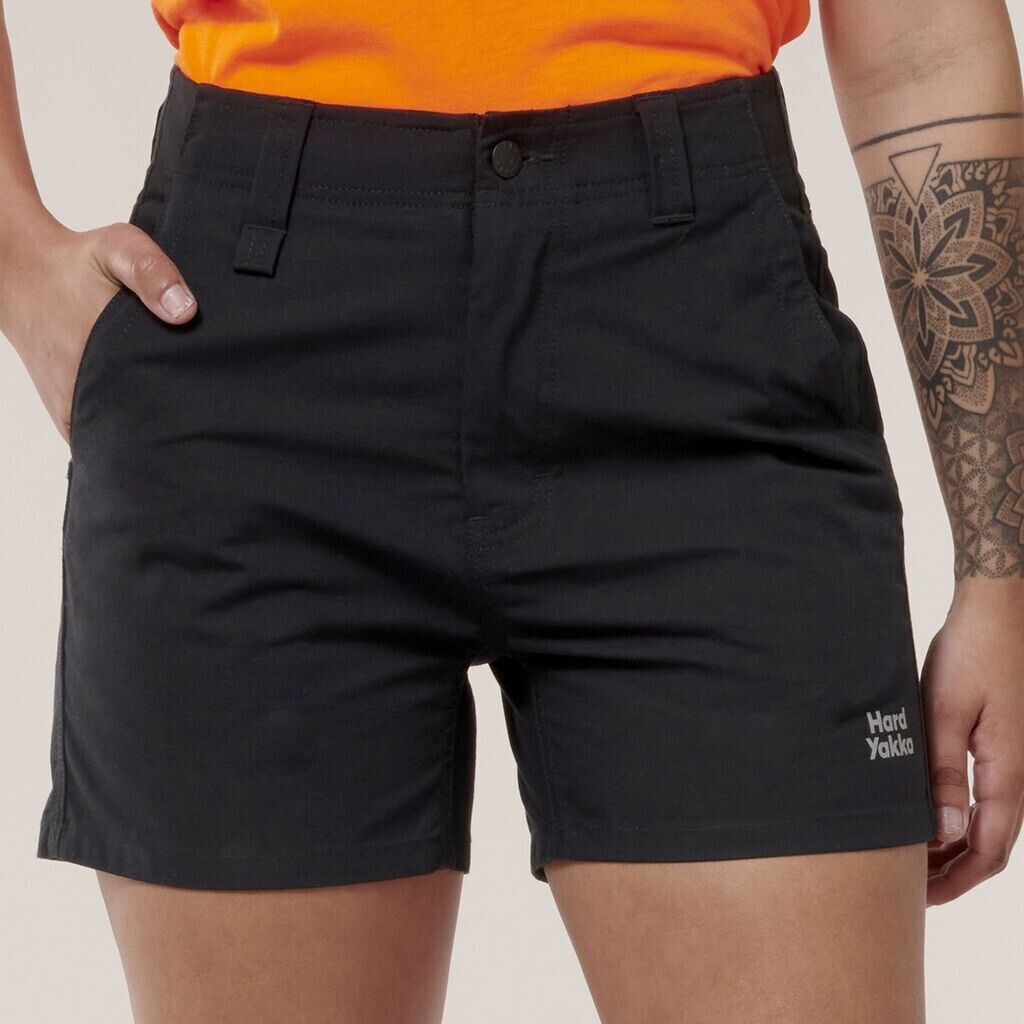 Hard Yakka 2 Pack Slim Fit Shorts Tough Work  Durable Raptor Short Y08497