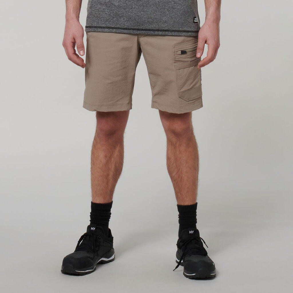 Hard Yakka Mens X Stretch Durable Workwear Lightweight Pockets Mid Short Y05167-Collins Clothing Co