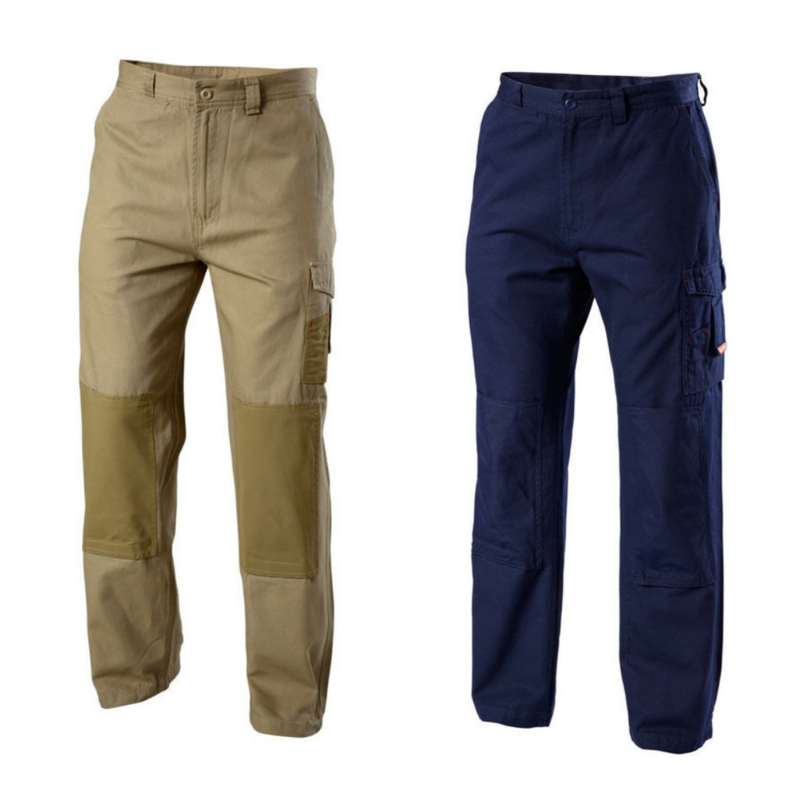 Mens Hard Yakka Legends Light Weight Cotton Pants Tough Cordura Strength Y02906-Collins Clothing Co
